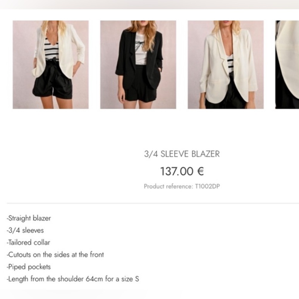 Molly Bracken Elegant Women's Blazer - Picture 2 of 4